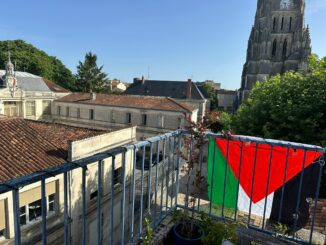 Drapeau palestinien à Saintes