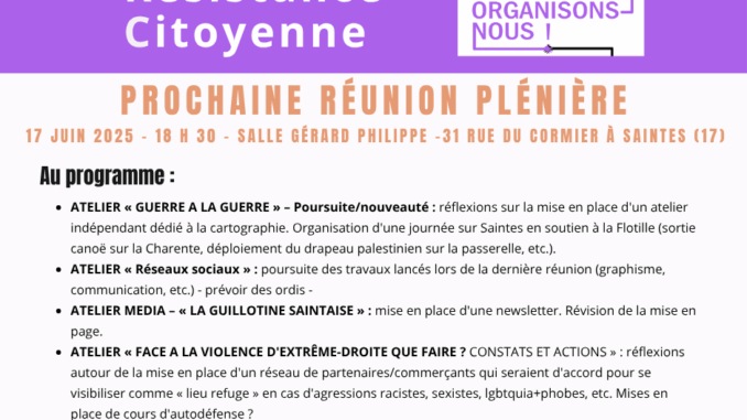Réunion RRC du 17 juin
