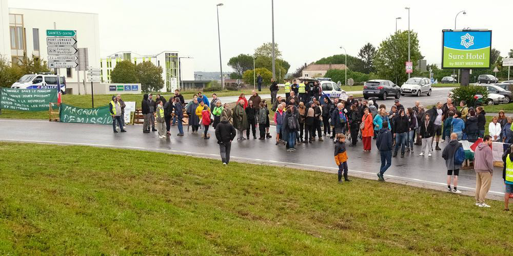 Blocage 10 septembre à Saintes